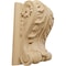 Ekena Millwork 3 1/2"W x 2"D x 4 1/2"H Small Acanthus Block w/ Backplate Wood Corbel, Cherry CORW04X02X05ABCH - alternate 1